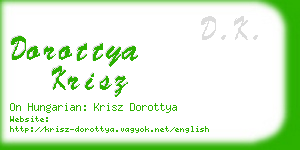 dorottya krisz business card